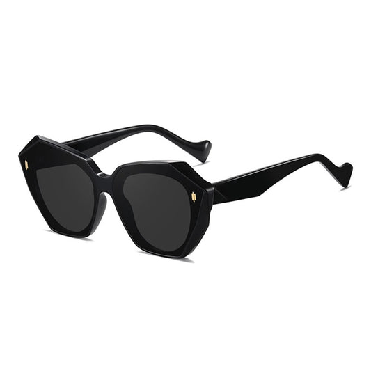 Retro Tinted Polygonal Cat Eye Sunglasses