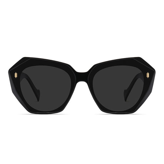 Retro Tinted Polygonal Cat Eye Sunglasses