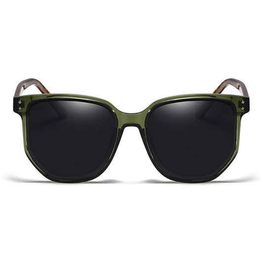 Retro Circle Frame Resin Sunglasses